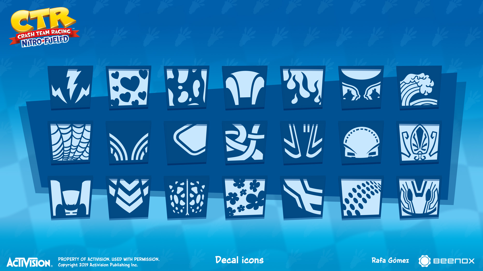 Crash Team Racing Nitro Fueled Decal Icons